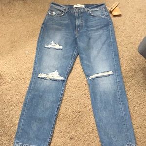 Reformation Julia Crop High Cigarette Jean Sz 29